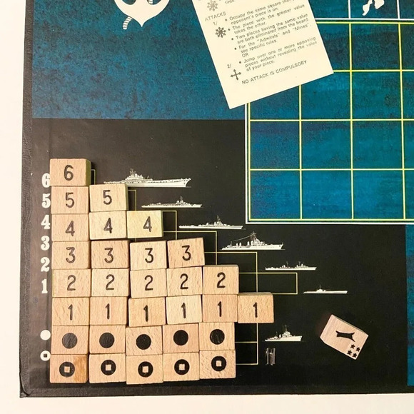 Vintage 1972 Admirals Board Game Parker Brothers Missing Instructions - Picture 8 of 12